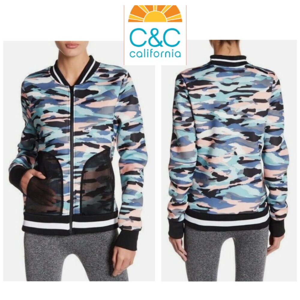 NWOT C&C Factory Camo Scuba Bomber Jacket (Size XS)